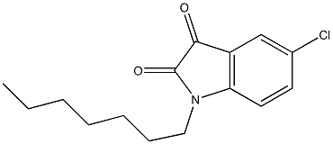 5-chloro-1-heptyl-2,3-dihydro-1H-indole-2,3-dione Struktur