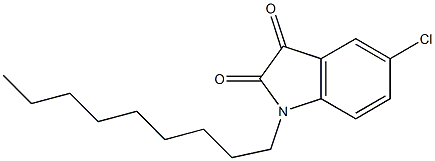 5-chloro-1-nonyl-2,3-dihydro-1H-indole-2,3-dione Struktur