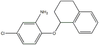 5-chloro-2-(1,2,3,4-tetrahydronaphthalen-1-yloxy)aniline Struktur