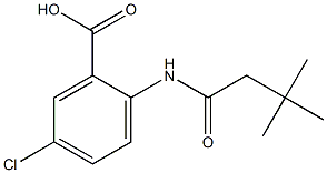 5-chloro-2-(3,3-dimethylbutanamido)benzoic acid Struktur