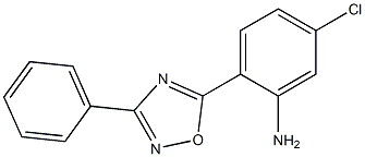 5-chloro-2-(3-phenyl-1,2,4-oxadiazol-5-yl)aniline Struktur