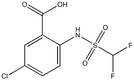 5-chloro-2-(difluoromethanesulfonamido)benzoic acid Struktur