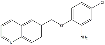 5-chloro-2-(quinolin-6-ylmethoxy)aniline Struktur