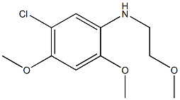 5-chloro-2,4-dimethoxy-N-(2-methoxyethyl)aniline Struktur