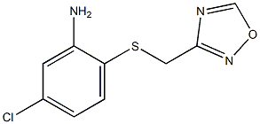 5-chloro-2-[(1,2,4-oxadiazol-3-ylmethyl)sulfanyl]aniline Struktur