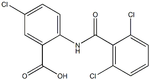 5-chloro-2-[(2,6-dichlorobenzene)amido]benzoic acid Struktur