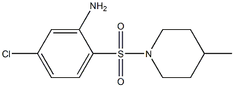 5-chloro-2-[(4-methylpiperidine-1-)sulfonyl]aniline Struktur