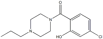 5-chloro-2-[(4-propylpiperazin-1-yl)carbonyl]phenol Struktur