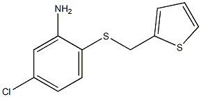 5-chloro-2-[(thiophen-2-ylmethyl)sulfanyl]aniline Struktur