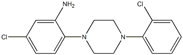 5-chloro-2-[4-(2-chlorophenyl)piperazin-1-yl]aniline Struktur