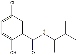 5-chloro-2-hydroxy-N-(3-methylbutan-2-yl)benzamide Struktur