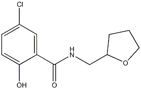 5-chloro-2-hydroxy-N-(oxolan-2-ylmethyl)benzamide Struktur