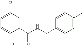 5-chloro-2-hydroxy-N-[(4-methylphenyl)methyl]benzamide Struktur