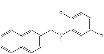 5-chloro-2-methoxy-N-(naphthalen-2-ylmethyl)aniline Struktur