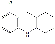 5-chloro-2-methyl-N-(2-methylcyclohexyl)aniline Struktur