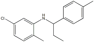 5-chloro-2-methyl-N-[1-(4-methylphenyl)propyl]aniline Struktur