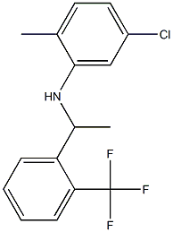 5-chloro-2-methyl-N-{1-[2-(trifluoromethyl)phenyl]ethyl}aniline Struktur