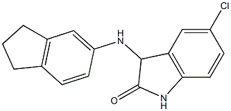 5-chloro-3-(2,3-dihydro-1H-inden-5-ylamino)-2,3-dihydro-1H-indol-2-one Struktur