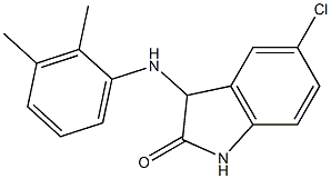 5-chloro-3-[(2,3-dimethylphenyl)amino]-2,3-dihydro-1H-indol-2-one Struktur