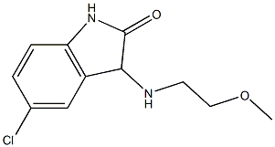 5-chloro-3-[(2-methoxyethyl)amino]-2,3-dihydro-1H-indol-2-one Struktur