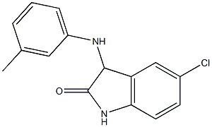 5-chloro-3-[(3-methylphenyl)amino]-2,3-dihydro-1H-indol-2-one Struktur