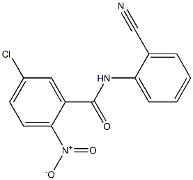 5-chloro-N-(2-cyanophenyl)-2-nitrobenzamide Struktur