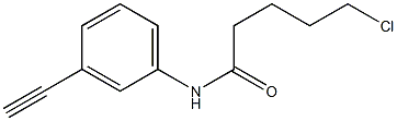 5-chloro-N-(3-ethynylphenyl)pentanamide Struktur