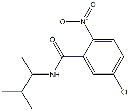 5-chloro-N-(3-methylbutan-2-yl)-2-nitrobenzamide Struktur