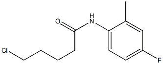 5-chloro-N-(4-fluoro-2-methylphenyl)pentanamide Struktur