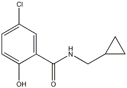 5-chloro-N-(cyclopropylmethyl)-2-hydroxybenzamide Struktur