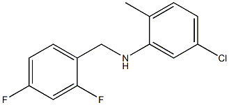 5-chloro-N-[(2,4-difluorophenyl)methyl]-2-methylaniline Struktur