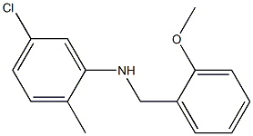 5-chloro-N-[(2-methoxyphenyl)methyl]-2-methylaniline Struktur