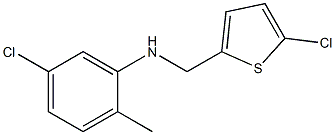 5-chloro-N-[(5-chlorothiophen-2-yl)methyl]-2-methylaniline Struktur