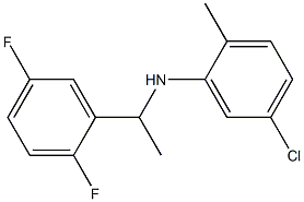 5-chloro-N-[1-(2,5-difluorophenyl)ethyl]-2-methylaniline Struktur