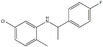 5-chloro-N-[1-(4-fluorophenyl)ethyl]-2-methylaniline Struktur