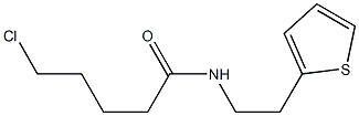 5-chloro-N-[2-(thiophen-2-yl)ethyl]pentanamide Struktur