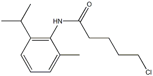 5-chloro-N-[2-methyl-6-(propan-2-yl)phenyl]pentanamide Struktur