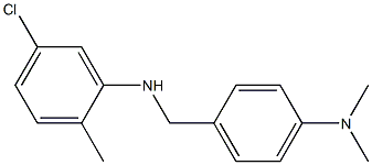 5-chloro-N-{[4-(dimethylamino)phenyl]methyl}-2-methylaniline Struktur