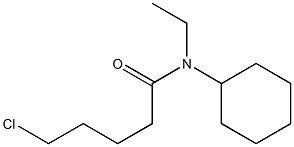 5-chloro-N-cyclohexyl-N-ethylpentanamide Struktur