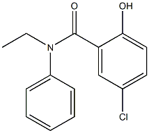 5-chloro-N-ethyl-2-hydroxy-N-phenylbenzamide Struktur