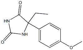 5-ethyl-5-(4-methoxyphenyl)imidazolidine-2,4-dione Struktur