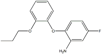 5-fluoro-2-(2-propoxyphenoxy)aniline Struktur