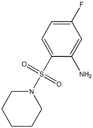 5-fluoro-2-(piperidine-1-sulfonyl)aniline Struktur