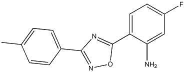 5-fluoro-2-[3-(4-methylphenyl)-1,2,4-oxadiazol-5-yl]aniline Struktur