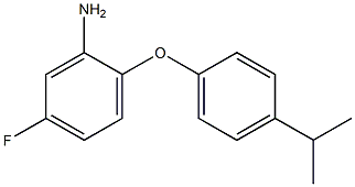 5-fluoro-2-[4-(propan-2-yl)phenoxy]aniline Struktur