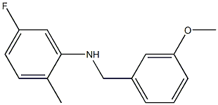 5-fluoro-N-[(3-methoxyphenyl)methyl]-2-methylaniline Struktur