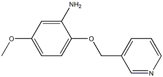 5-methoxy-2-(pyridin-3-ylmethoxy)aniline Struktur