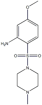 5-methoxy-2-[(4-methylpiperazine-1-)sulfonyl]aniline Struktur