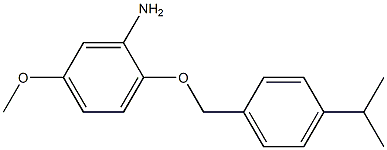 5-methoxy-2-{[4-(propan-2-yl)phenyl]methoxy}aniline Struktur