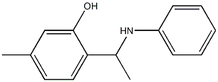 5-methyl-2-[1-(phenylamino)ethyl]phenol Struktur